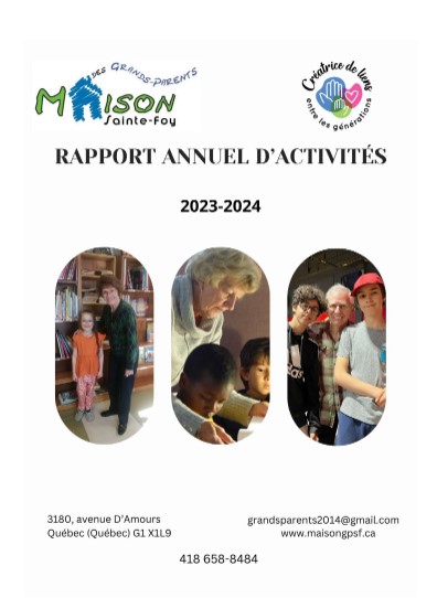Rapport annuel d'activités 2023-2024